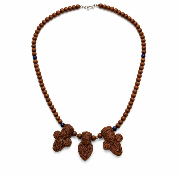 Wooden_Jagannath_Balabhadra_Subhadra_Beaded_Necklace_|_Handcrafted_Devotional_Mala_with_Carved_Pendants_|_17.5-Inch_Spiritual_Jewellery