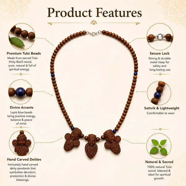 Wooden_Jagannath_Balabhadra_Subhadra_Beaded_Necklace_|_Handcrafted_Devotional_Mala_with_Carved_Pendants_|_17.5-Inch_Spiritual_Jewellery