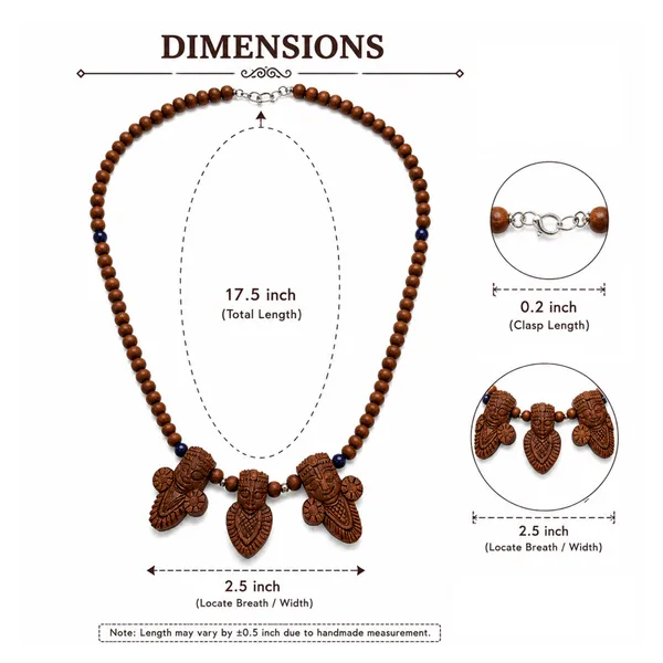 Wooden_Jagannath_Balabhadra_Subhadra_Beaded_Necklace_|_Handcrafted_Devotional_Mala_with_Carved_Pendants_|_17.5-Inch_Spiritual_Jewellery