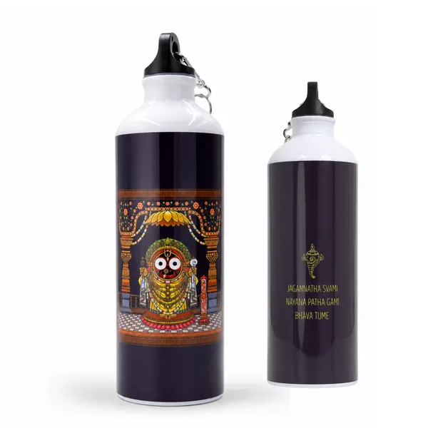 Black_Jagannath_Print_Water_Bottle