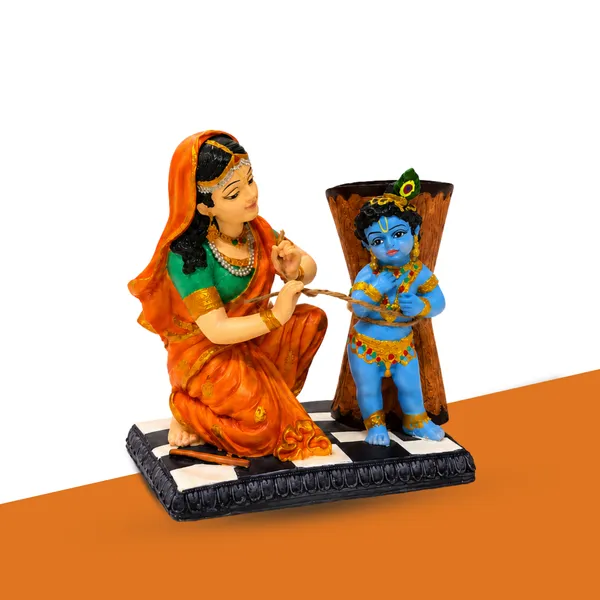 Yashoda_Maiya_Tying_Bal_Krishna_to_Mortar_Idol_–_Damodar_Lila_Decorative_Statue
