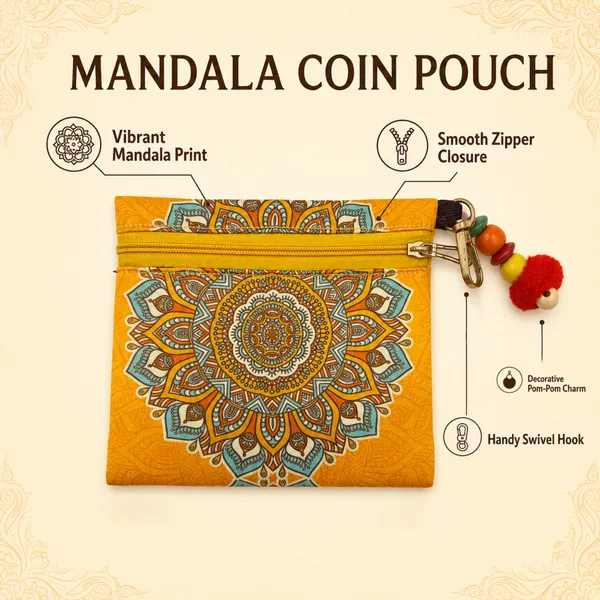 Yellow_Mandala_Printed_Utility_Pouch_for_Women_|_Compact_Zipper_Pouch_for_Cash,_Keys_&_Daily_Essentials