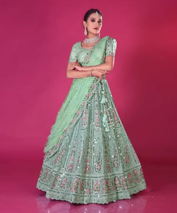 New_Wedding_And_Festival_Semi_Stitiched_Lehenga_Choli