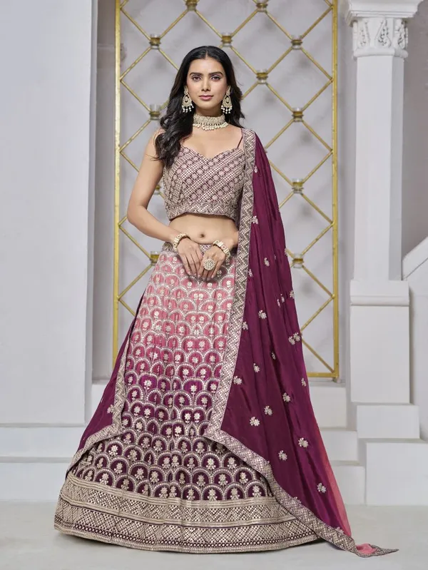 Latest_Semi_Stitched_Lehenga_Choli_With_Duppatta