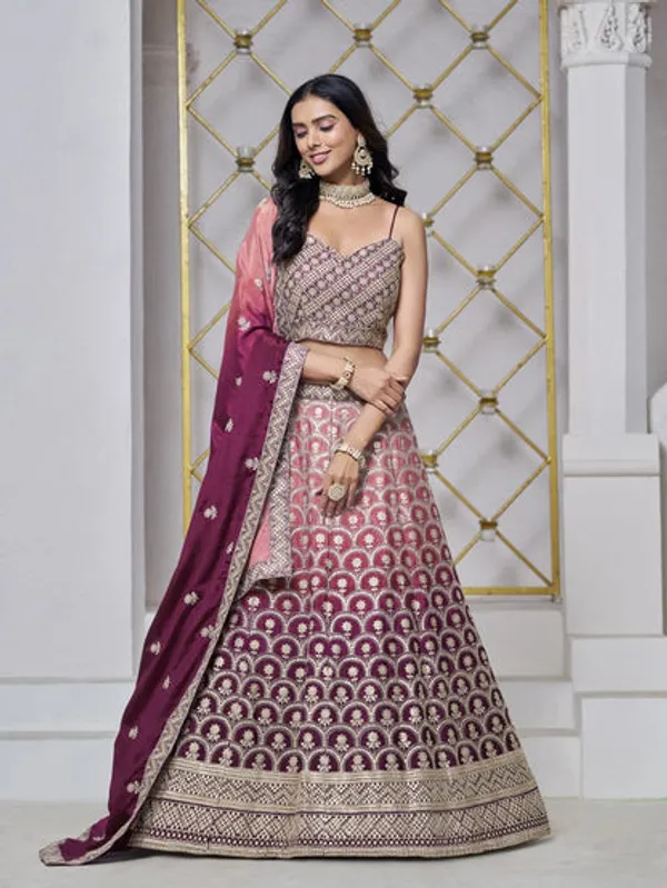 Latest_Semi_Stitched_Lehenga_Choli_With_Duppatta