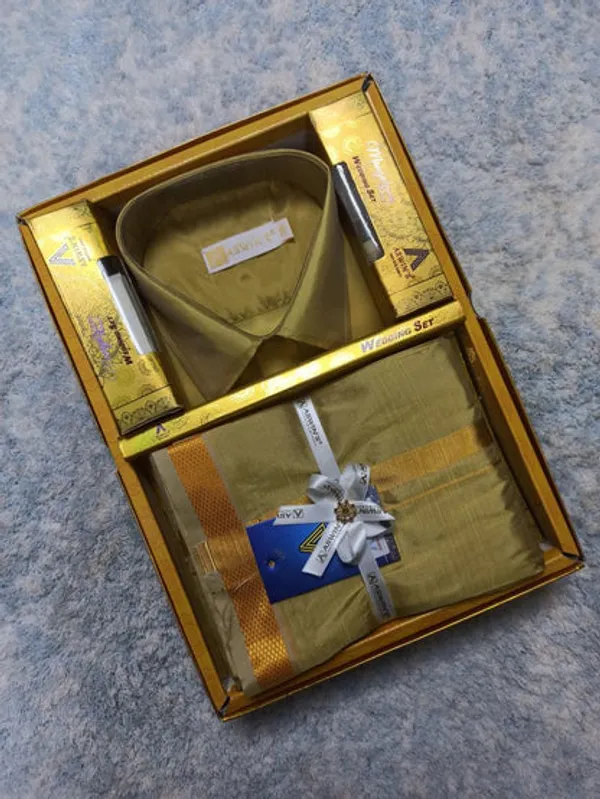 Art_Silk_Dothi_Set_Shirt_Dothi_Kerchief_Belt_3_In_1_Small_Border