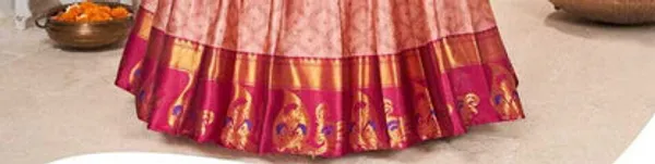 New_Semi_Stitiched_Banarasi_Lehenga_Choli