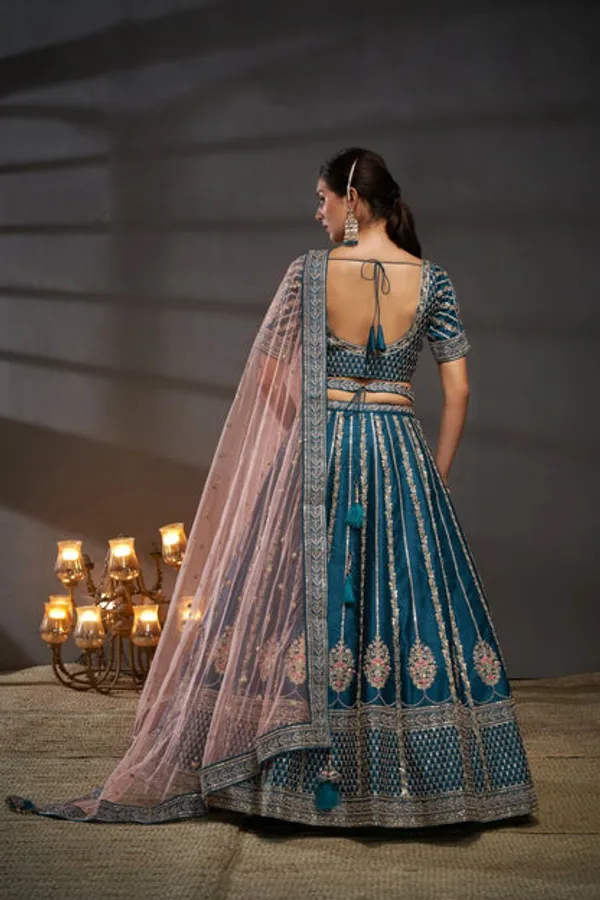New_Semi_Stitiched_Bridal_Lehenga_Choli