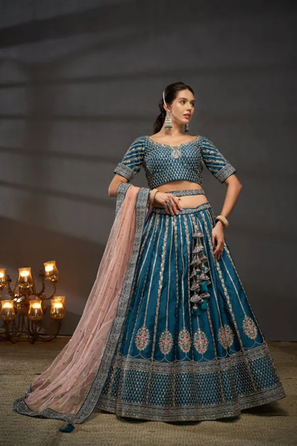 New_Semi_Stitiched_Bridal_Lehenga_Choli