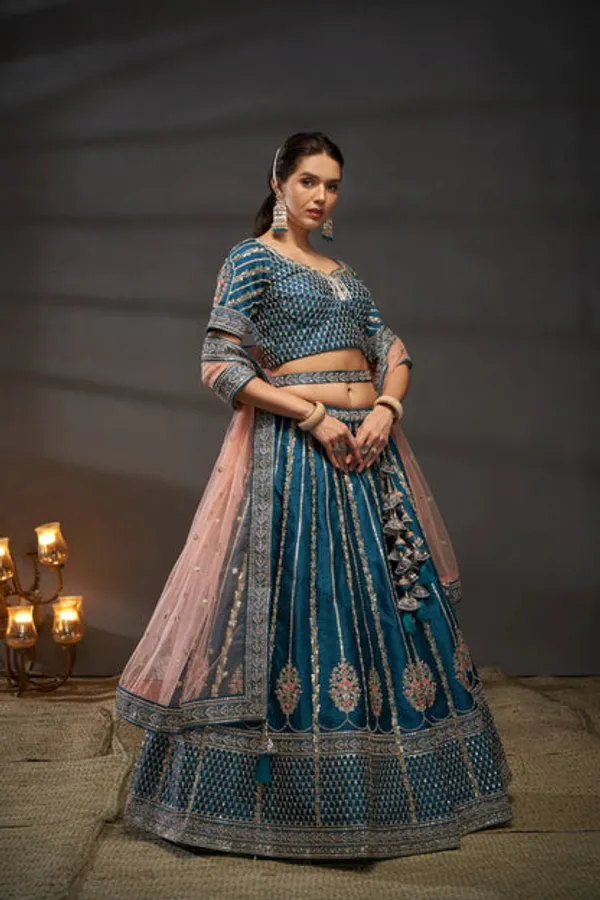 New_Semi_Stitiched_Bridal_Lehenga_Choli