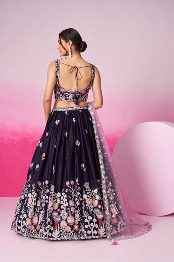 New_Semi_Stitiched_Lehenga_Choli