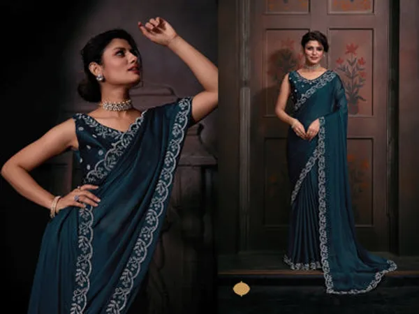 Georgette_Silk_Saree