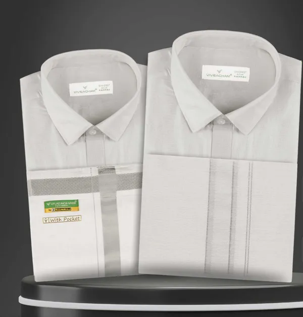 Tissue_Shirt_And_Tissue_Dhoti_Half_Sleeve