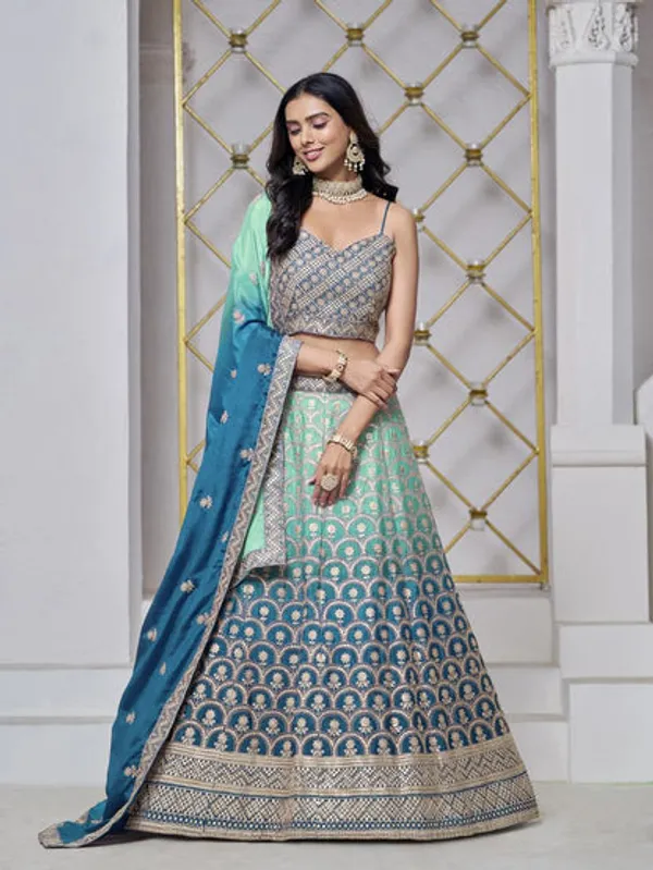 Latest_Semi_Stitched_Lehenga_Choli_With_Duppatta