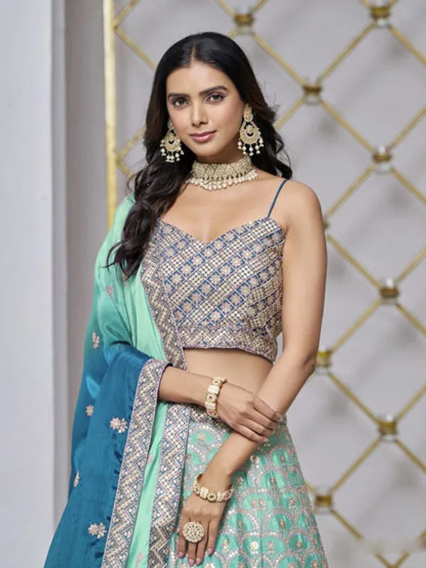 Latest_Semi_Stitched_Lehenga_Choli_With_Duppatta