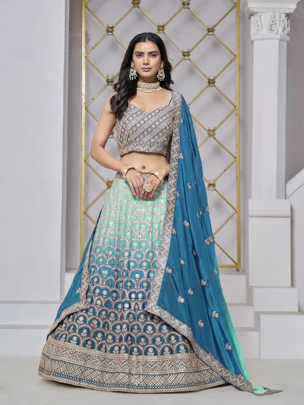 Latest_Semi_Stitched_Lehenga_Choli_With_Duppatta