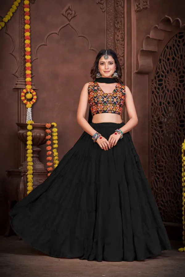 New_Semi_Stitiched_Lehenga_Choli