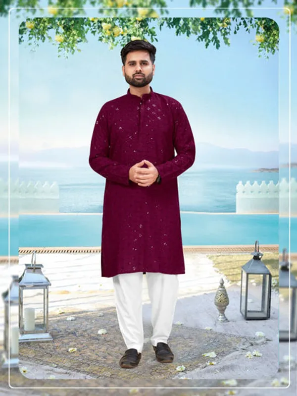 Latest_Designer_Readymade_Kurta_Pyjama