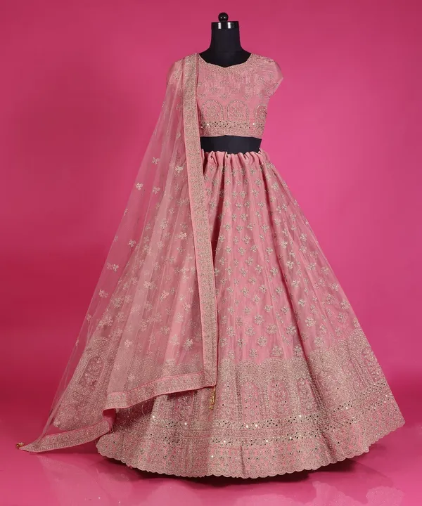 New_Wedding_And_Festival_Semi_Stitiched_Lehenga_Choli