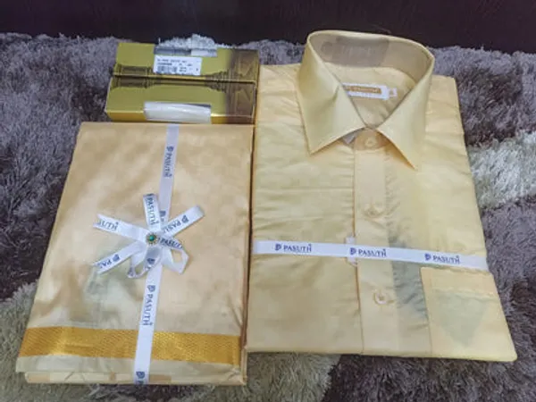 Art_Silk_Dothi_Set_Shirt_Dothi_Kerchief_Belt_3_In_1_Small_Border