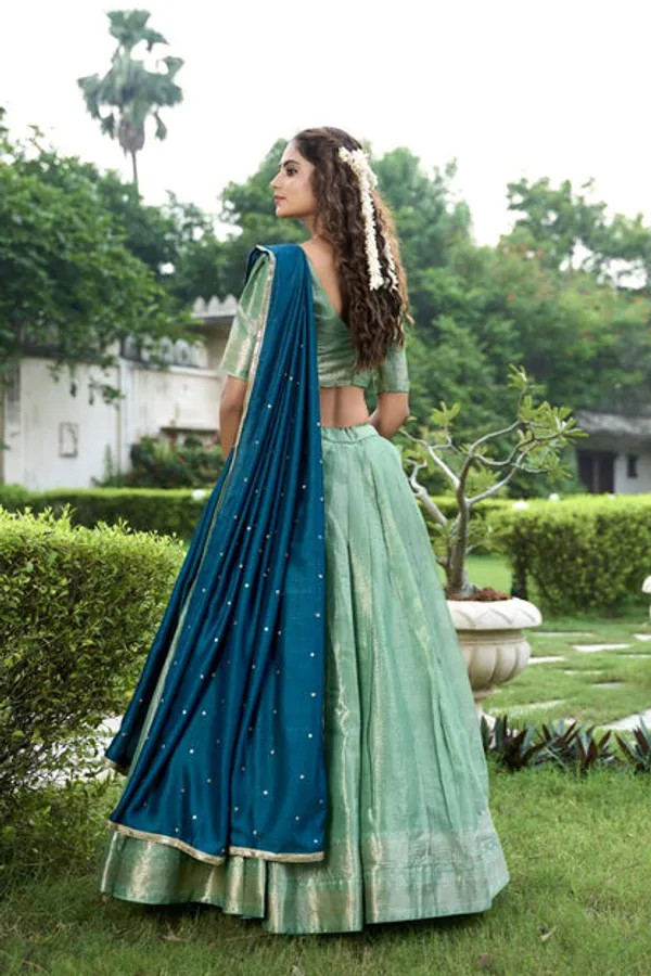 Latest_Semi_Stitched_Banarasi_Lehenga_Choli