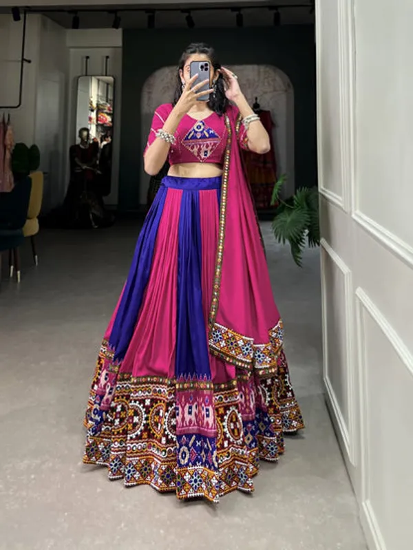 New_Semi_Stitiched_Lehenga_Choli
