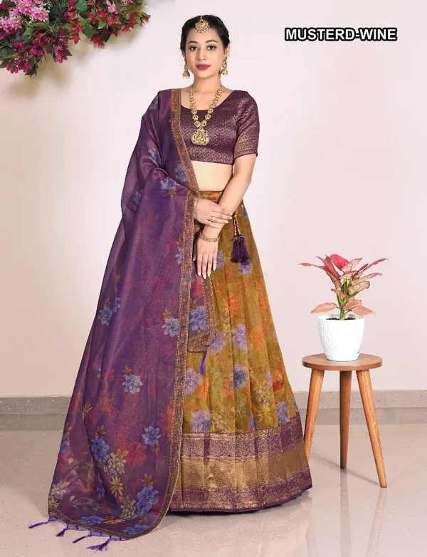 Latest_Semi_Stitched_Lehenga_Choli_With_Dupatta