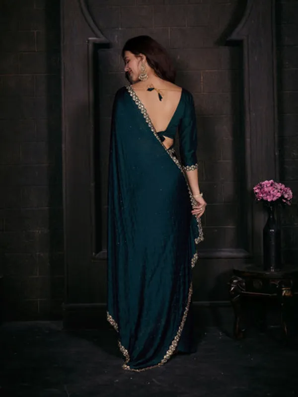 Georgette_Silk_Saree