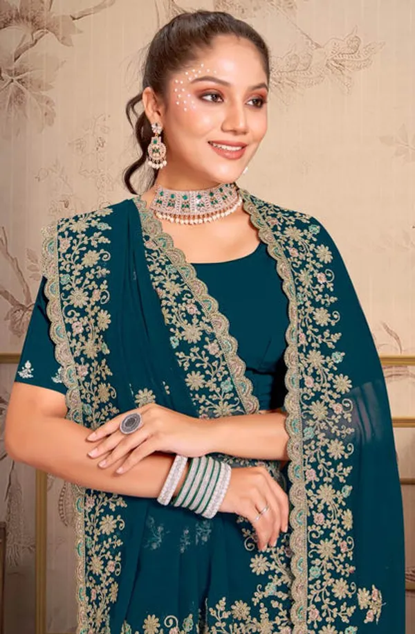 Georgette_Silk_Saree