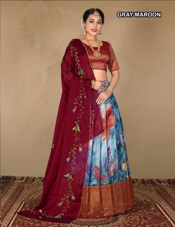 Latest_Semi_Stitched_Lehenga_Choli_With_Dupatta