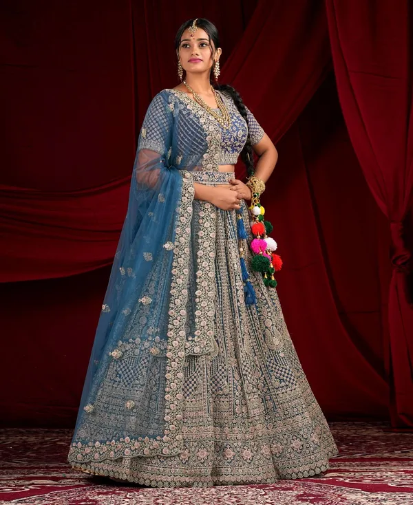 Latest_Semi_Stitched_Lehenga_Choli_With_Duppatta