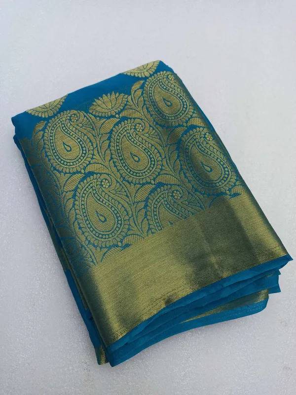 Georgette_Silk_Saree