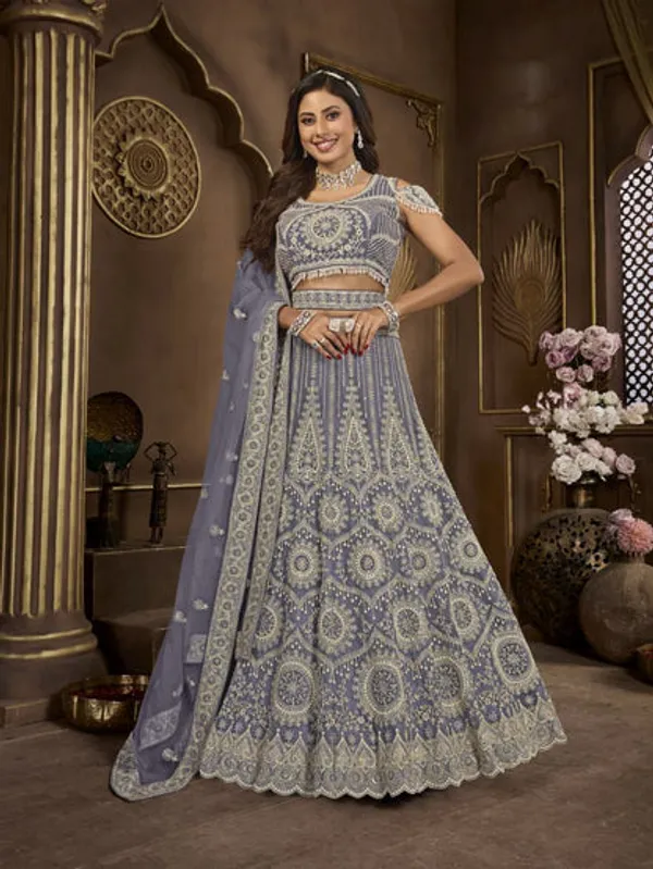New_Semi_Stitiched_Bridal_Lehenga_Choli