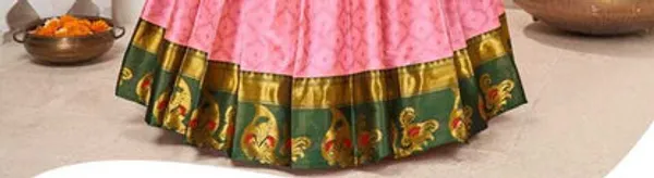 New_Semi_Stitiched_Banarasi_Lehenga_Choli