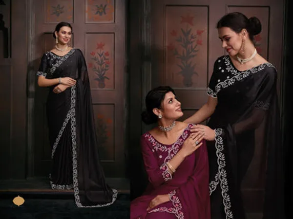 Georgette_Silk_Saree