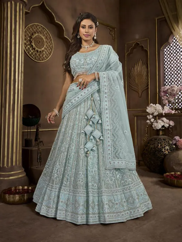New_Semi_Stitiched_Bridal_Lehenga_Choli