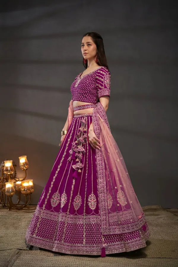 New_Semi_Stitiched_Bridal_Lehenga_Choli