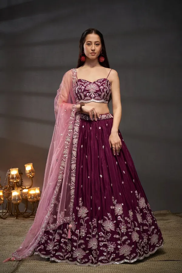 New_Semi_Stitiched_Lehenga_Choli