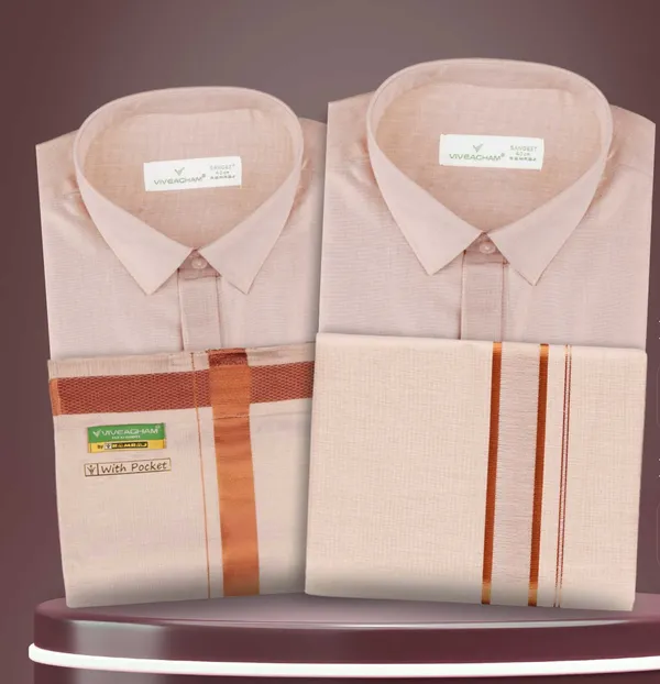 Tissue_Shirt_And_Tissue_Dhoti_Half_Sleeve