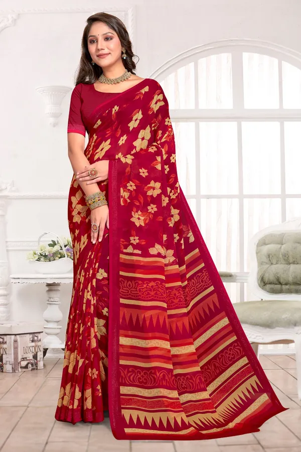 Georgette_Silk_Saree