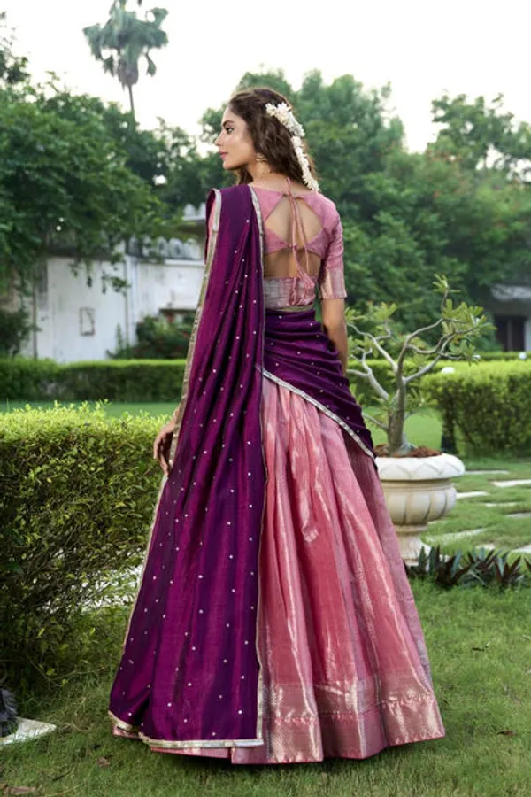 Latest_Semi_Stitched_Banarasi_Lehenga_Choli