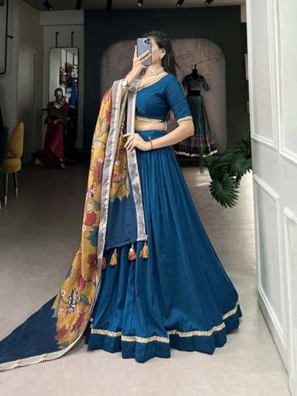 Latest_Semi_Stitched_Lehenga_Choli_With_Duppatta