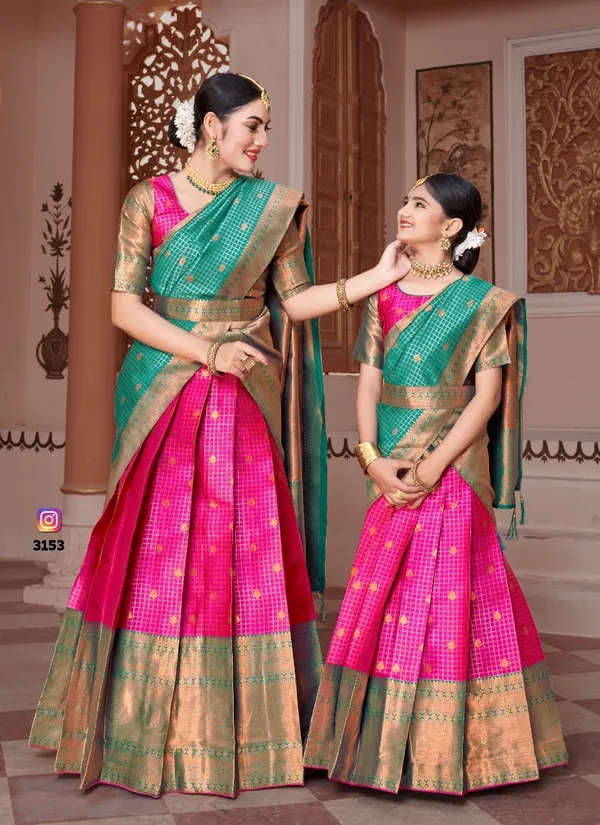 Readymade_Art_Silk_Lehenga_With_Silk_Duppatta