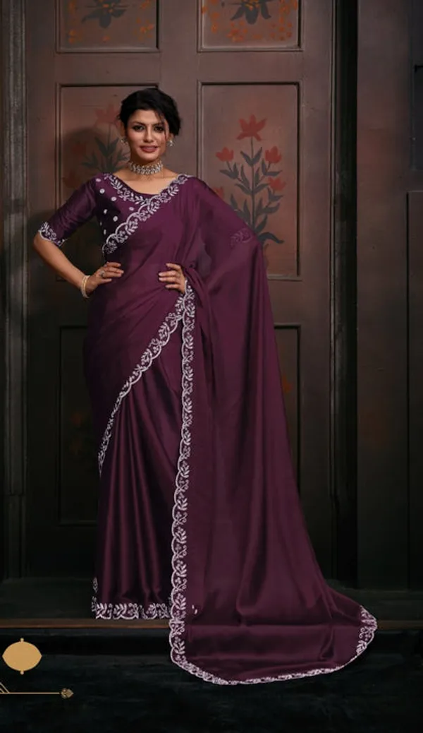 Georgette_Silk_Saree