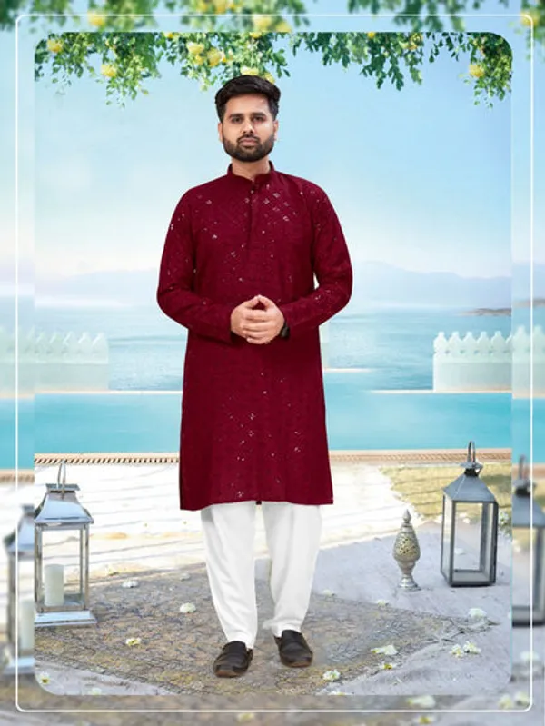 Latest_Designer_Readymade_Kurta_Pyjama