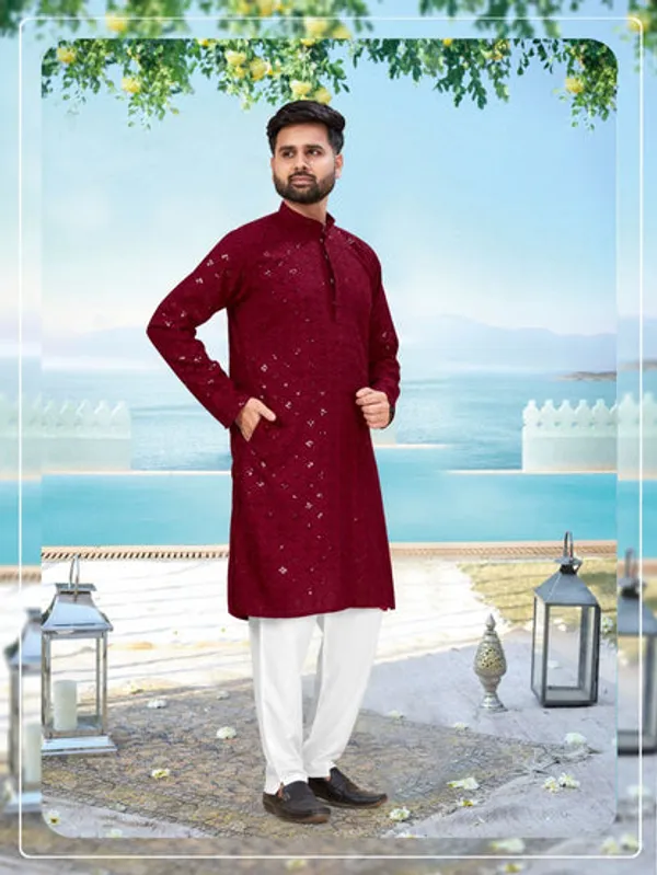 Latest_Designer_Readymade_Kurta_Pyjama