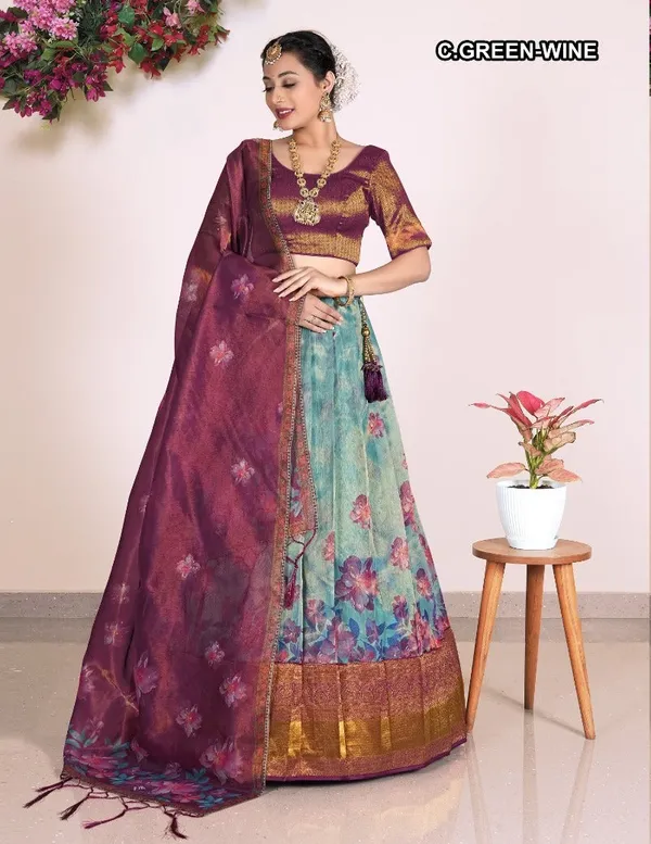 Latest_Semi_Stitched_Lehenga_Choli_With_Dupatta