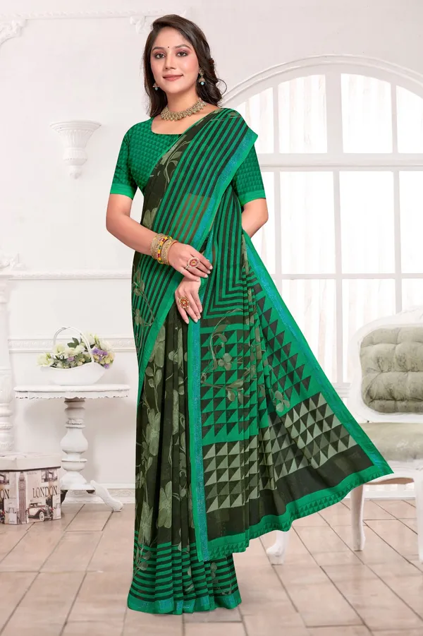 Georgette_Silk_Saree