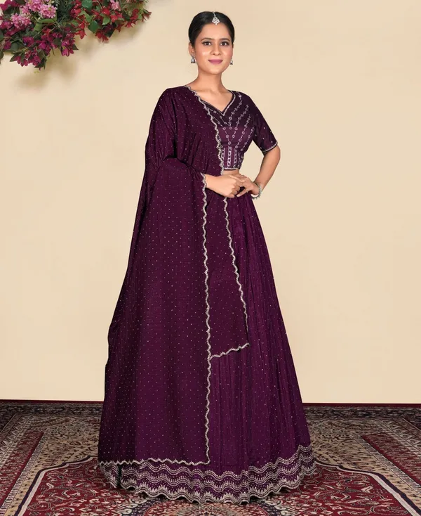 Latest_Semi_Stitched_Lehenga_Choli_With_Dupatta