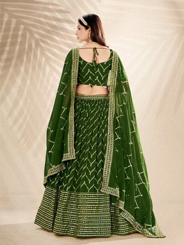 New_Semi_Stitiched_Georgette_Lehenga_Choli